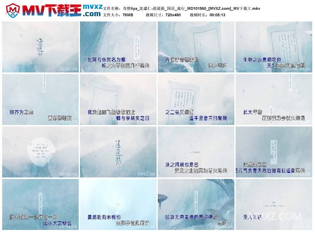 奇然liya_沈谧仁-逍遥游_国语_流行_MD101560